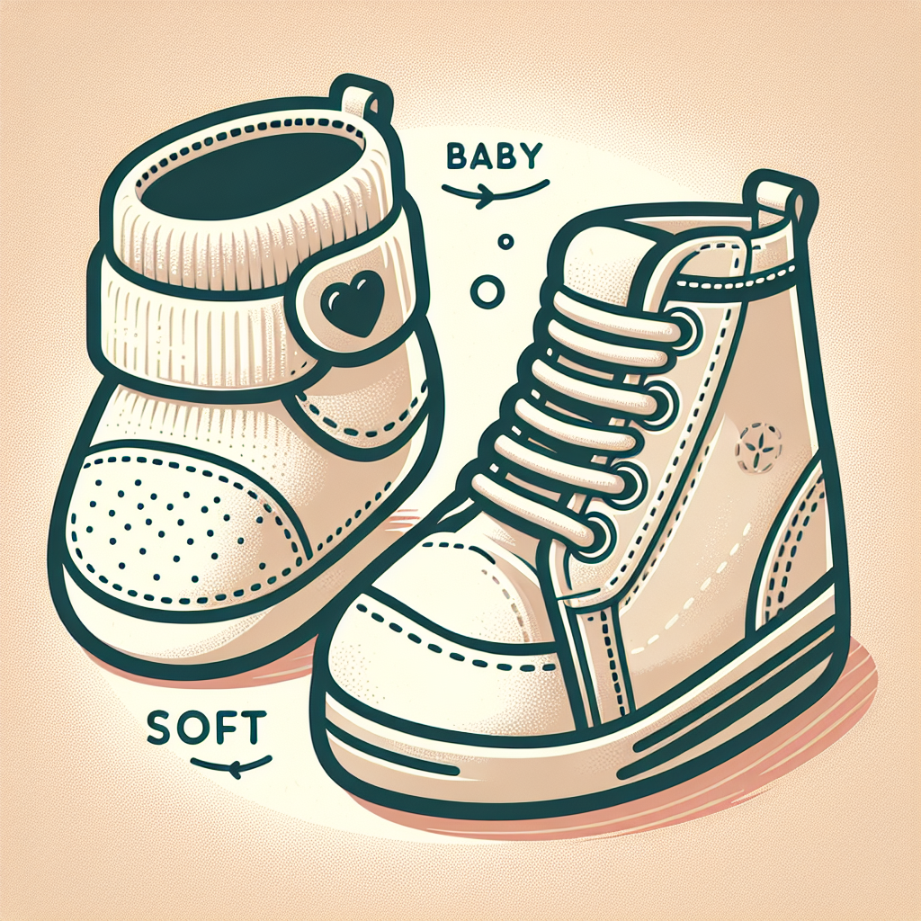 Une paire de chaussures souples pour bébé et une paire de chaussures montantes pour bébé, idéales pour les premiers pas des tout-petits.