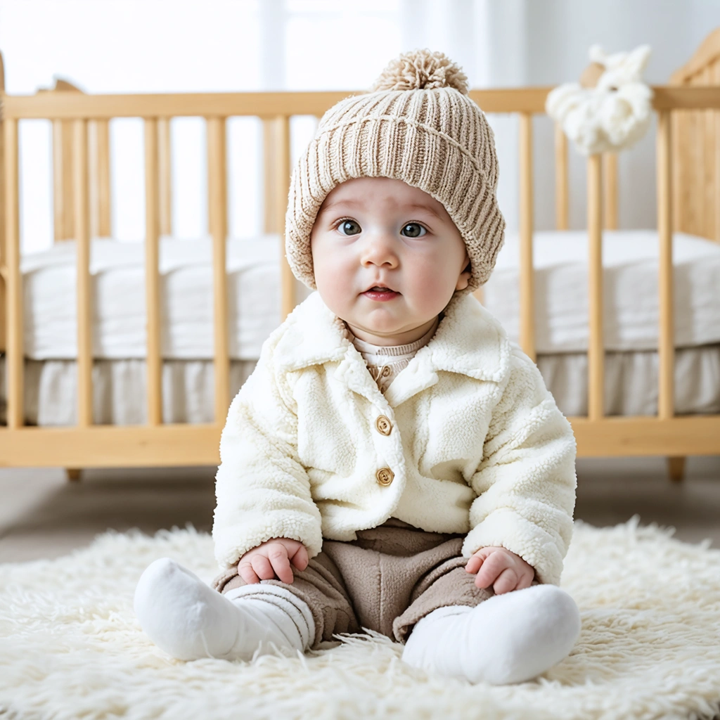 Bébé habillé confortablement avec des vêtements superposés